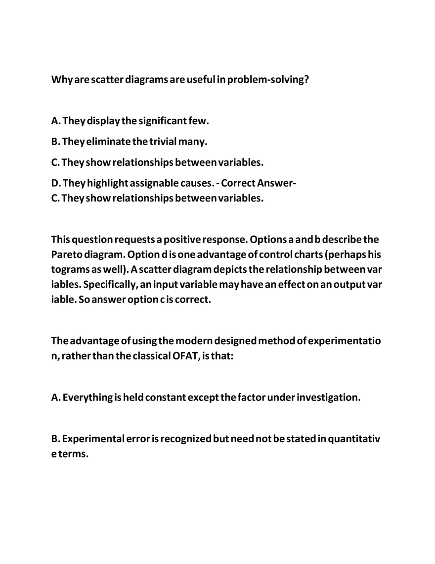 IASSC LSSGB Exam Questions - Page 57