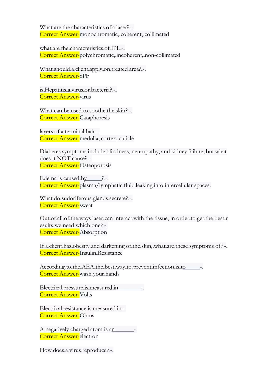 IBEC Electrolysis & Laser State Test Exam - Page 12