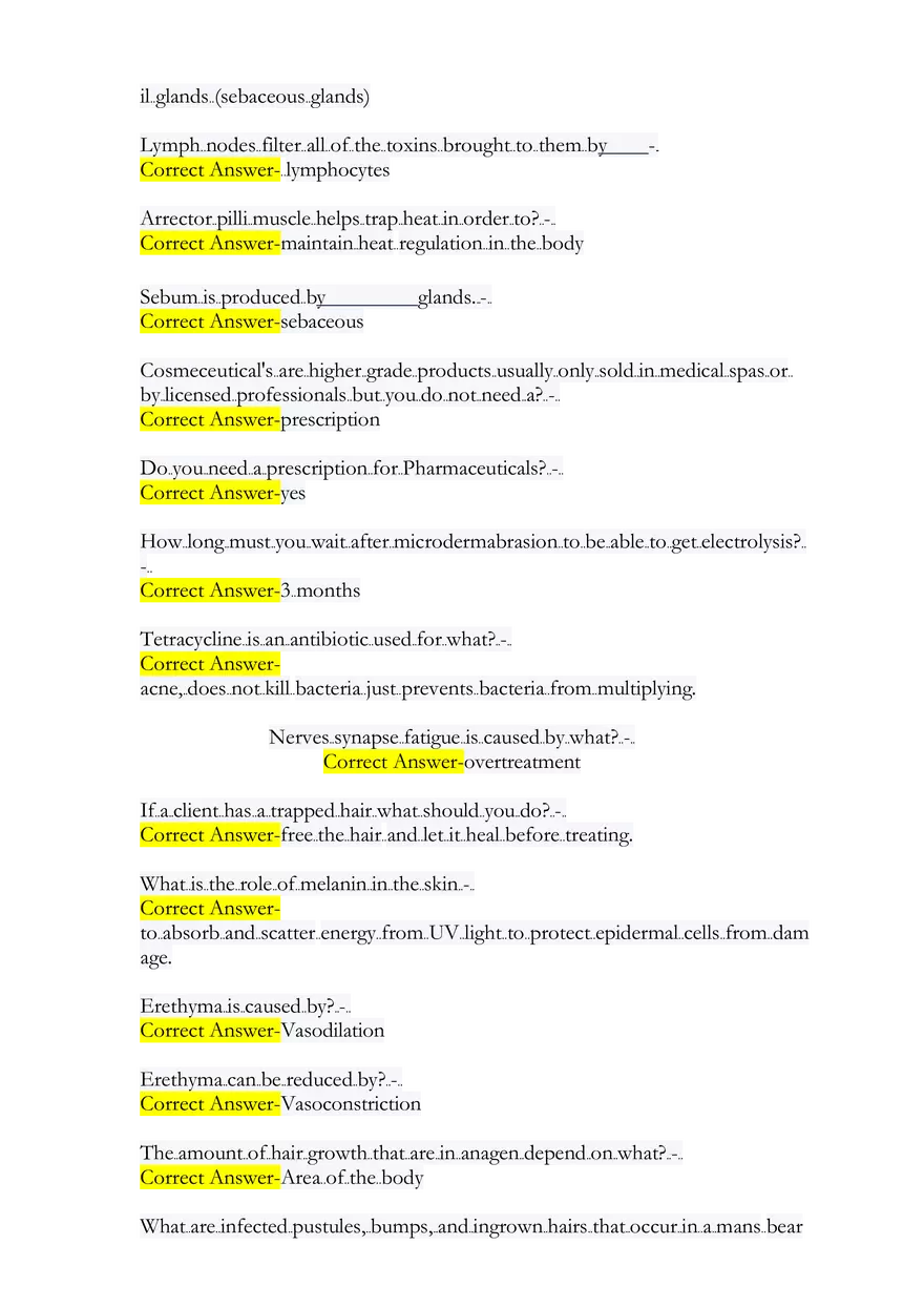 IBEC Electrolysis & Laser State Test Exam - Page 15