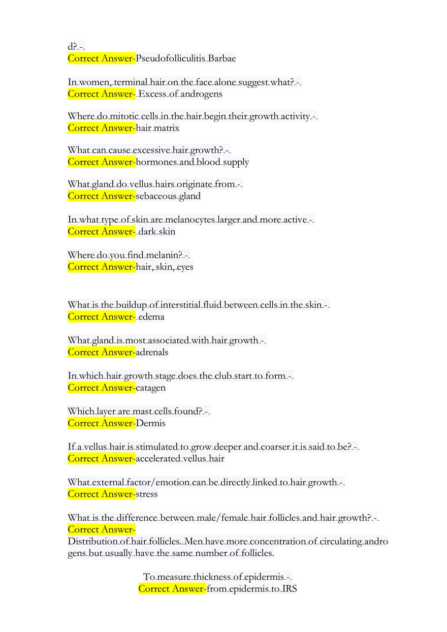 IBEC Electrolysis & Laser State Test Exam - Page 16