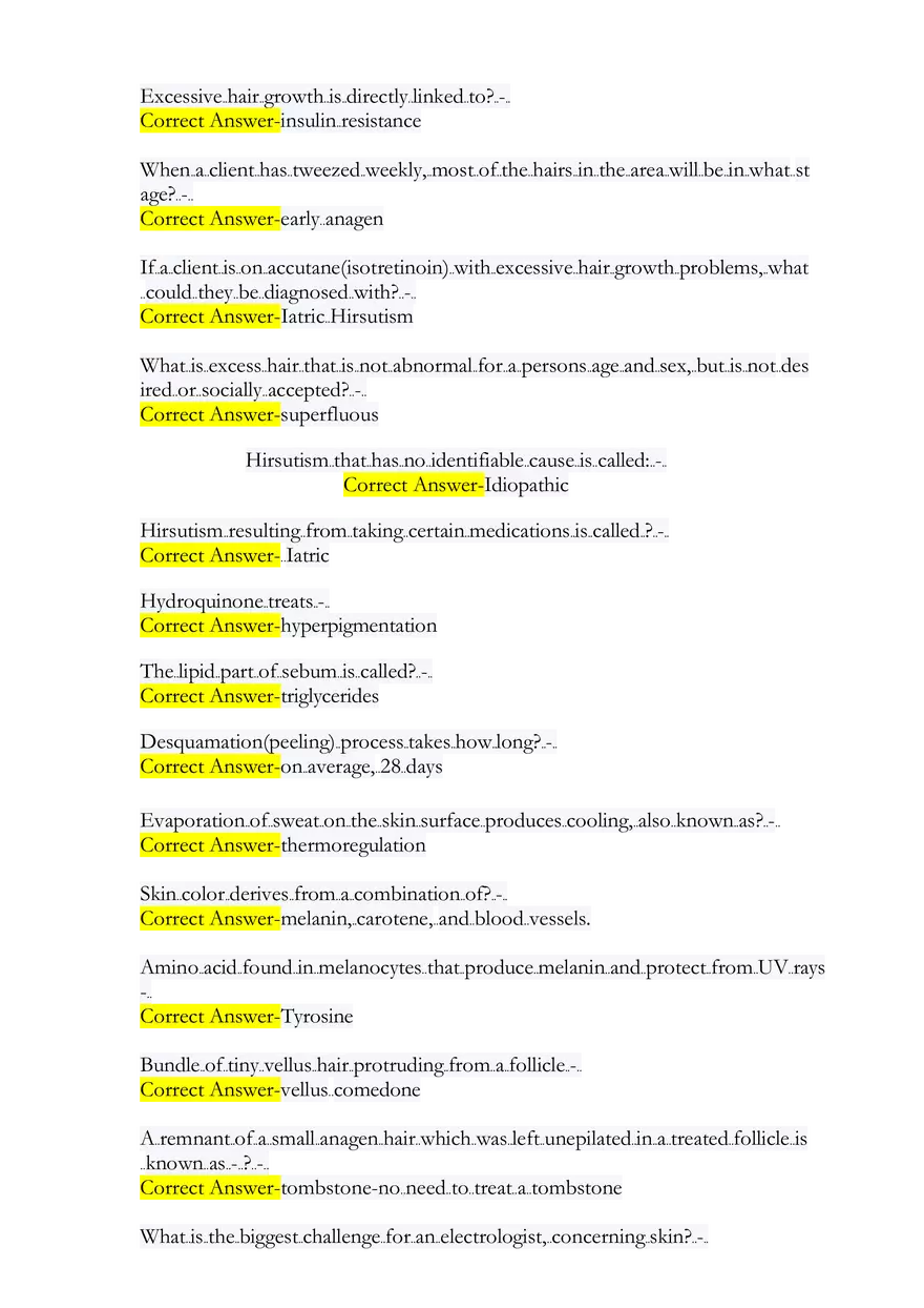 IBEC Electrolysis & Laser State Test Exam - Page 17