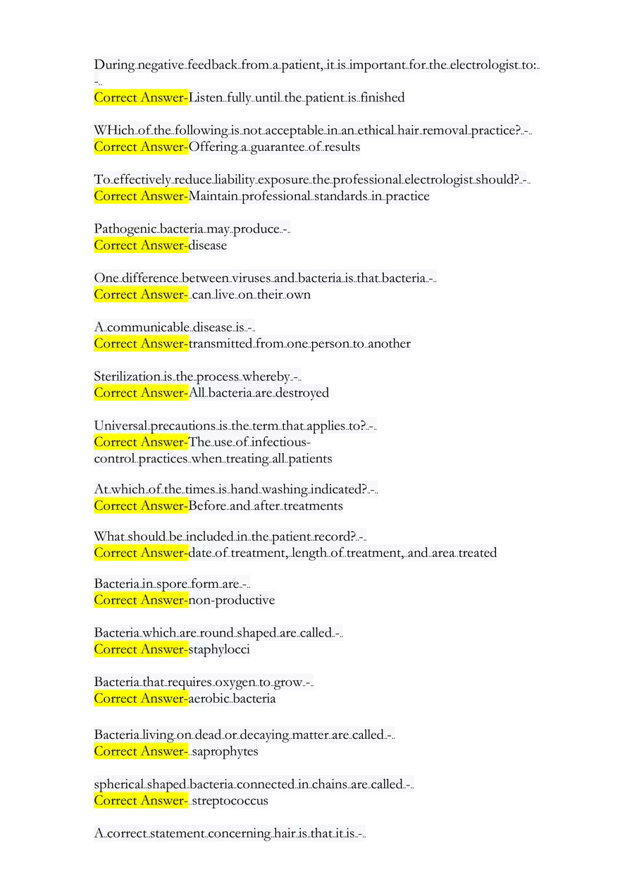 IBEC Electrolysis & Laser State Test Exam - Page 4
