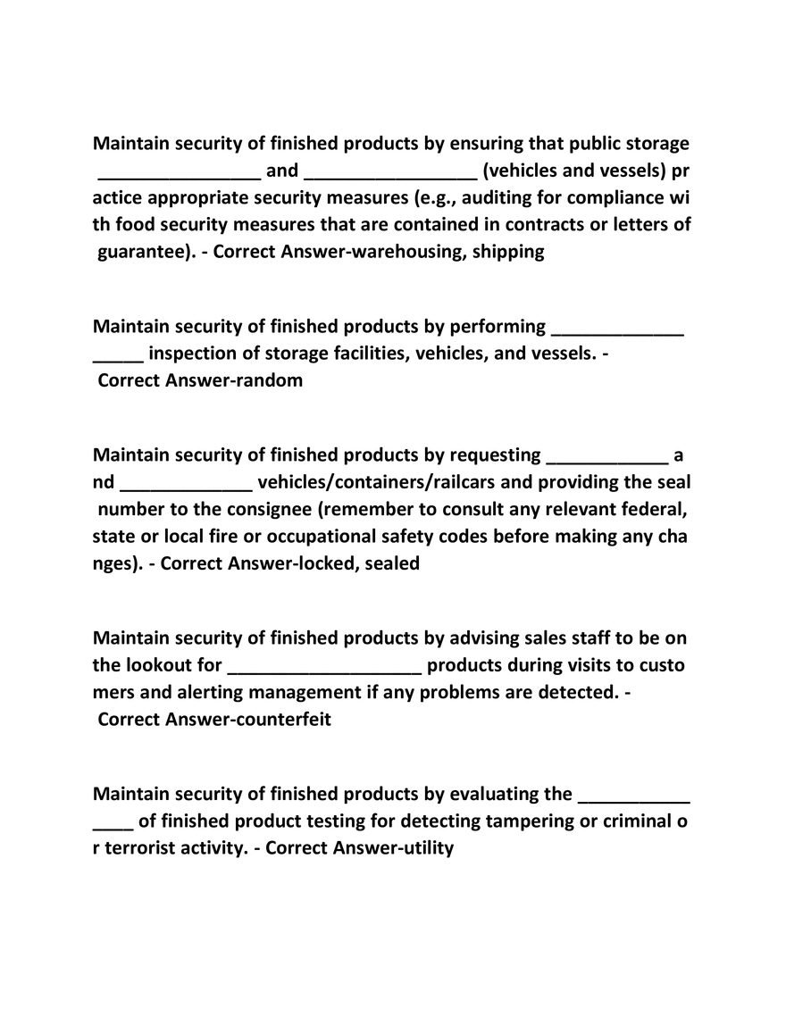 IBWA CPO Chapter 8 Exam Questions - Page 7