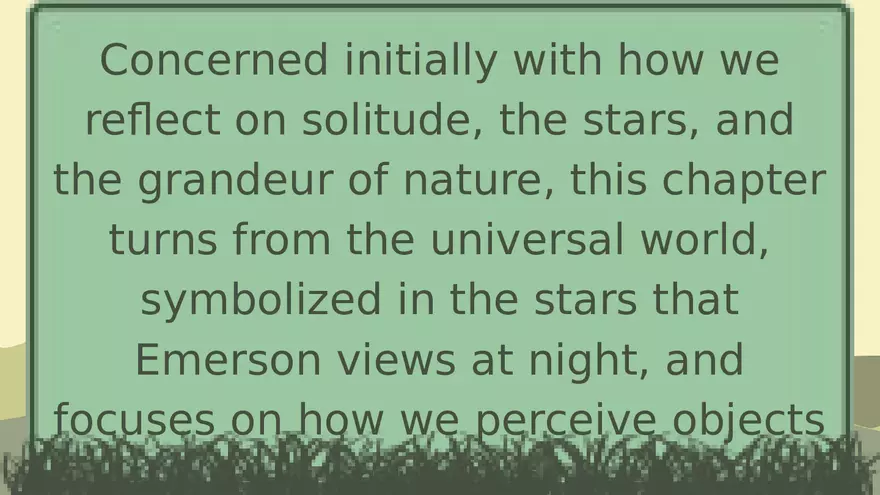 Nature by Ralph Waldo Emerson Lecture Part 2 - Page 7