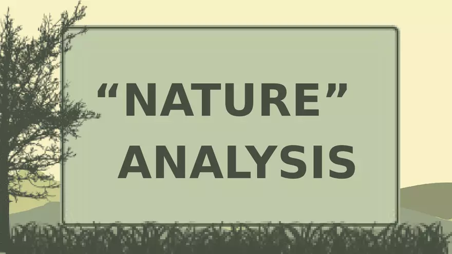 Nature by Ralph Waldo Emerson Lecture Part 2 - Page 10