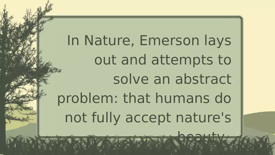 Nature by Ralph Waldo Emerson Lecture Part 2 - Page 2
