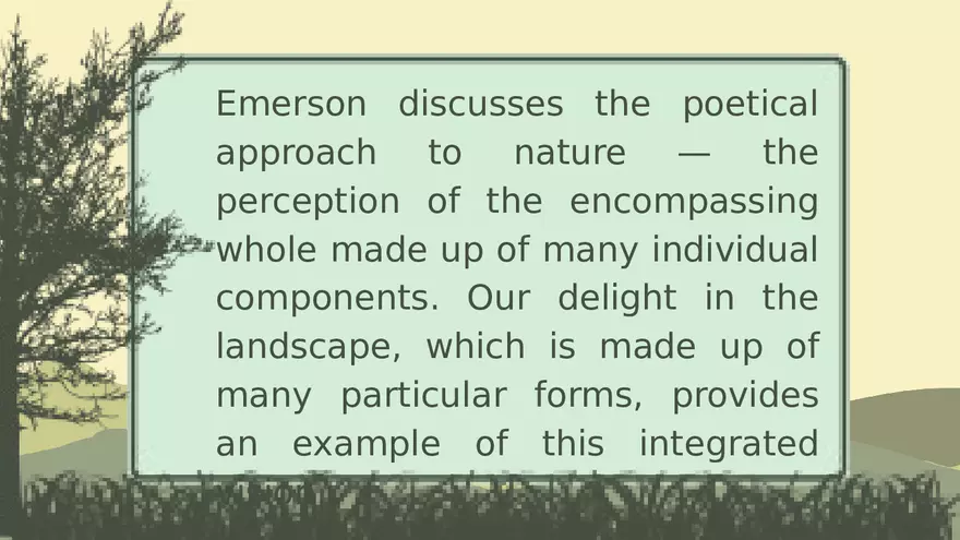 Nature by Ralph Waldo Emerson Lecture Part 2 - Page 4