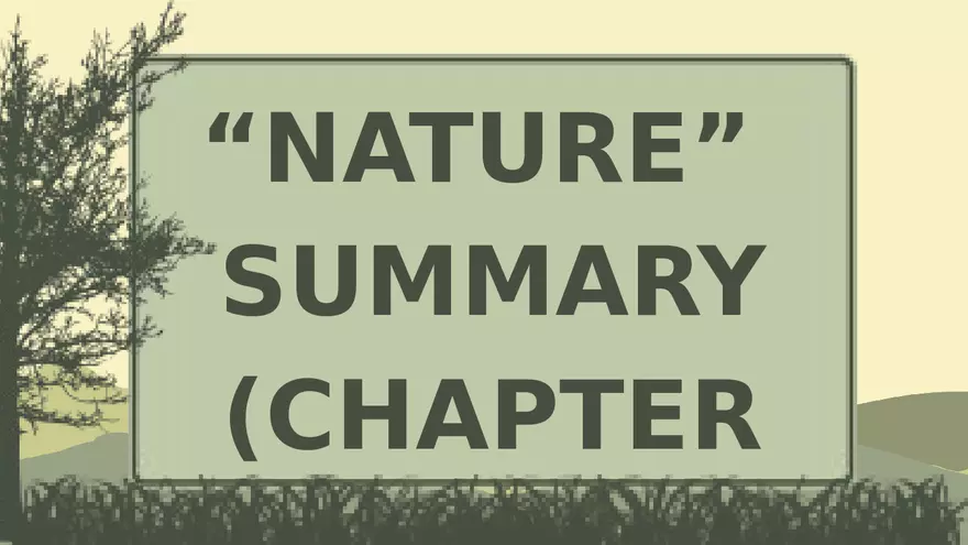 Nature by Ralph Waldo Emerson Lecture Part 2 - Page 6
