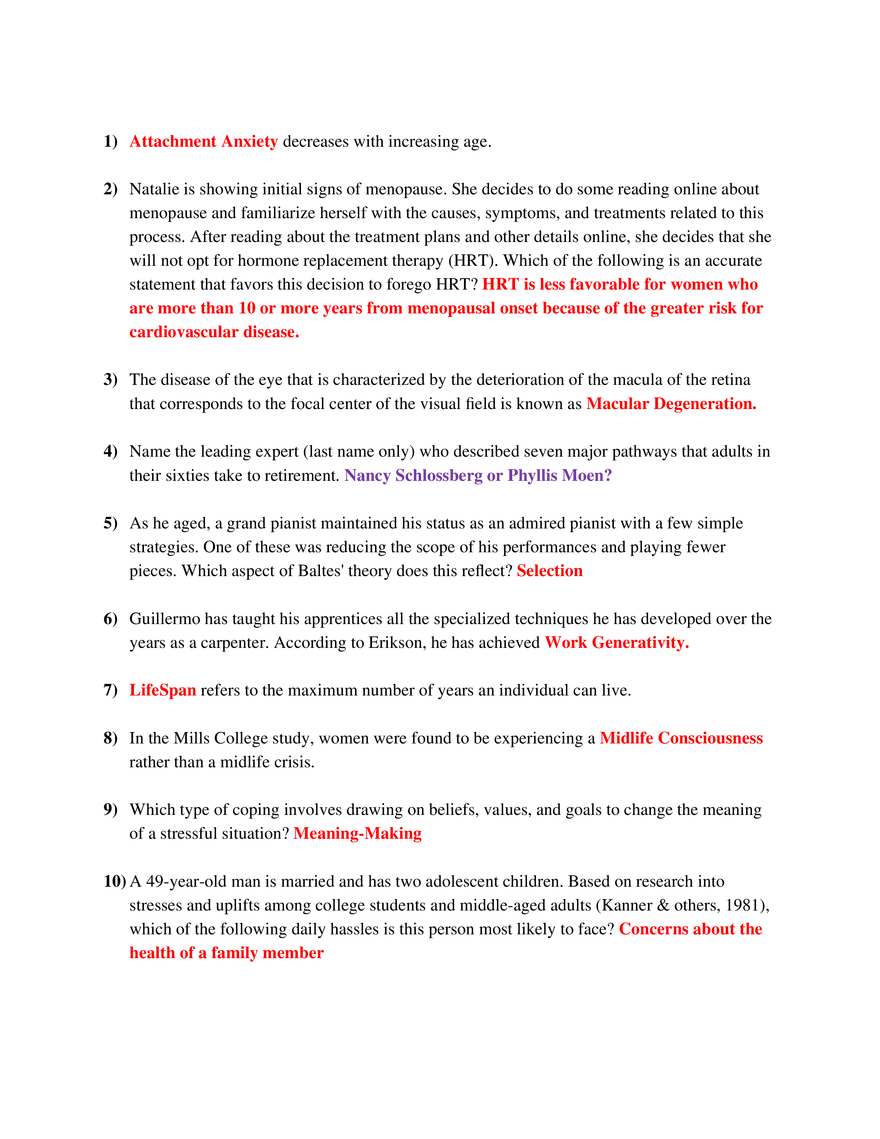 Therapy Decisions During Menopause - Page 1