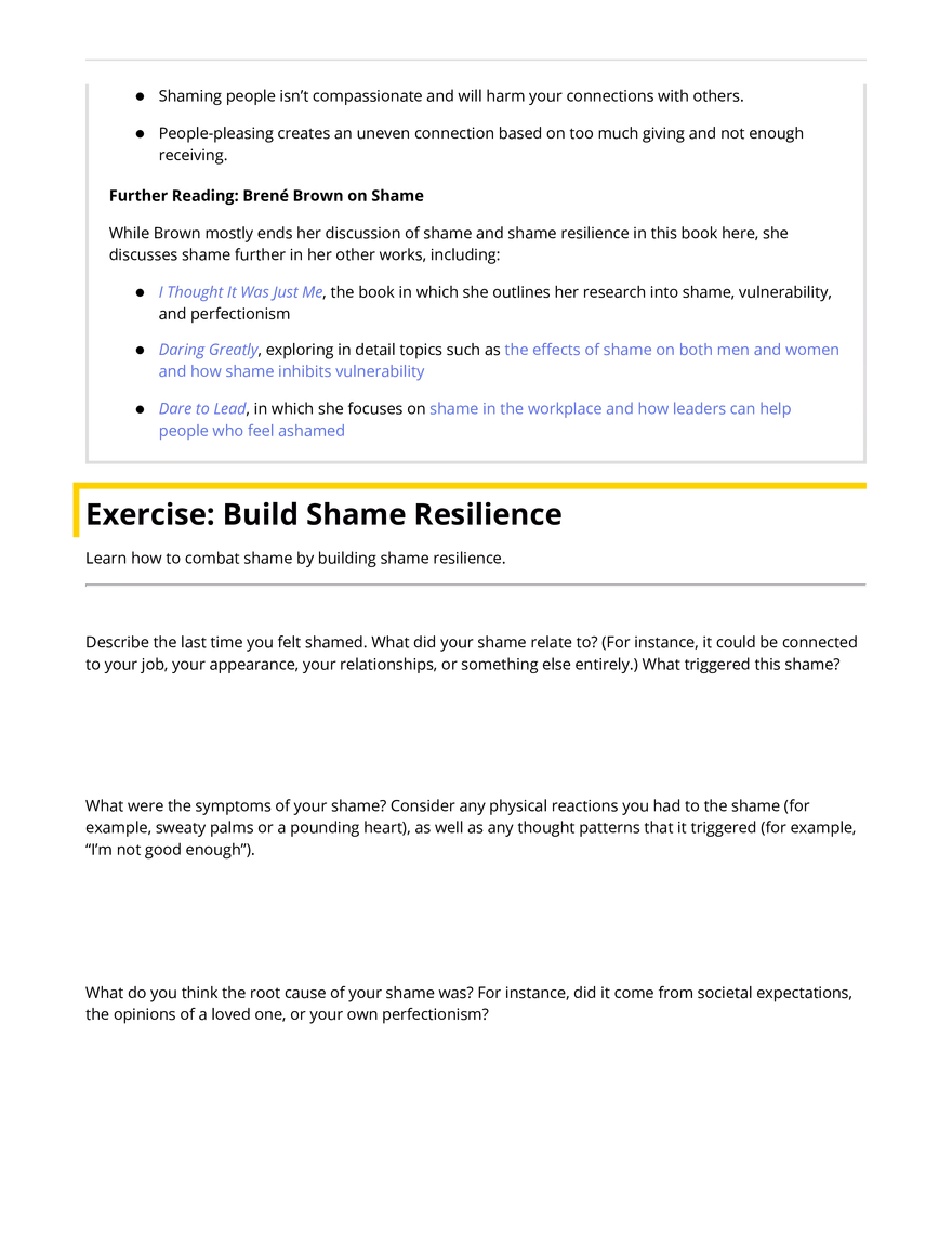 The Gifts of Imperfection Summary 1 - Page 8