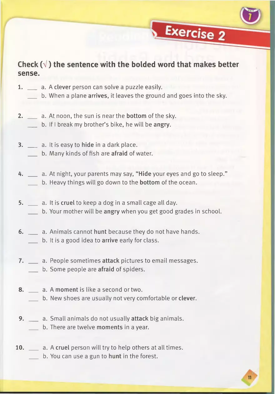 English Unit 1 World List - Page 4