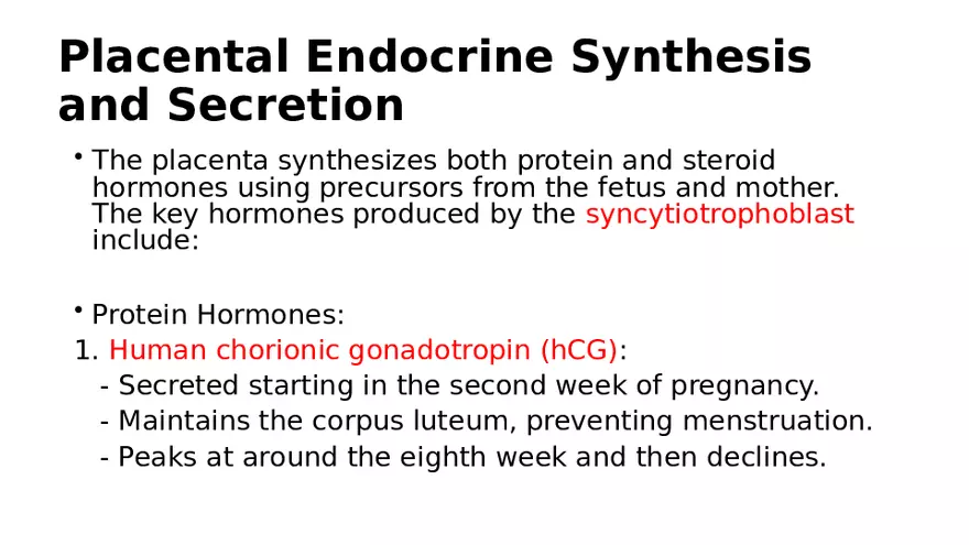 Placenta, Extraembryonic Membranes, and Multiple Pregnancies Part 4 - Page 7