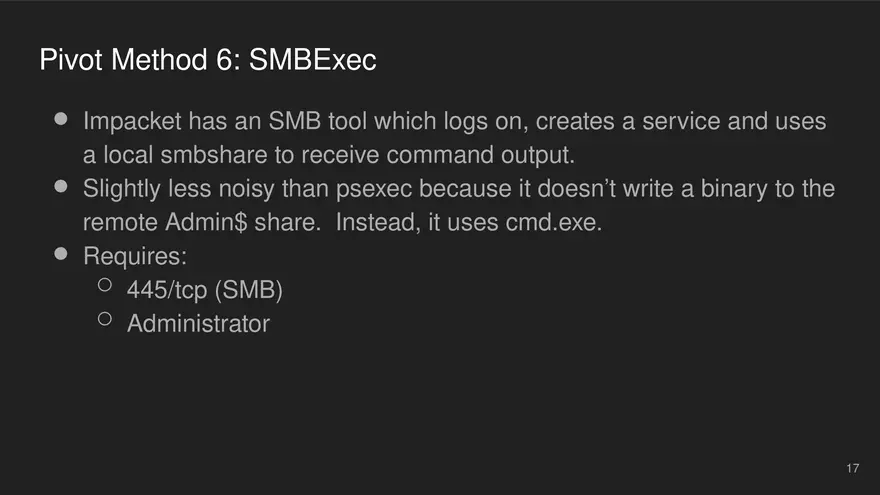 Lateral Movement and Pivoting Lecture 2 - Page 7
