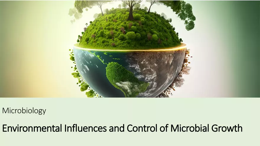 Environmental Influences and Control of Microbial Growth - Page 1