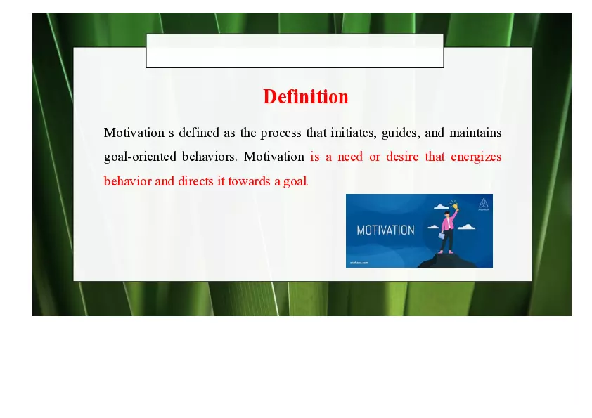 Understanding Motivation Lecture Part 1 - Page 7