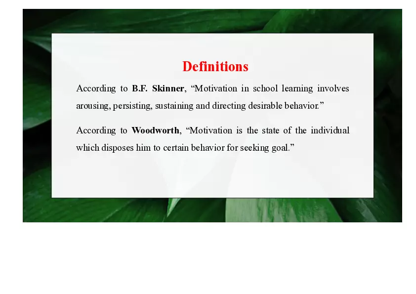 Understanding Motivation Lecture Part 1 - Page 8