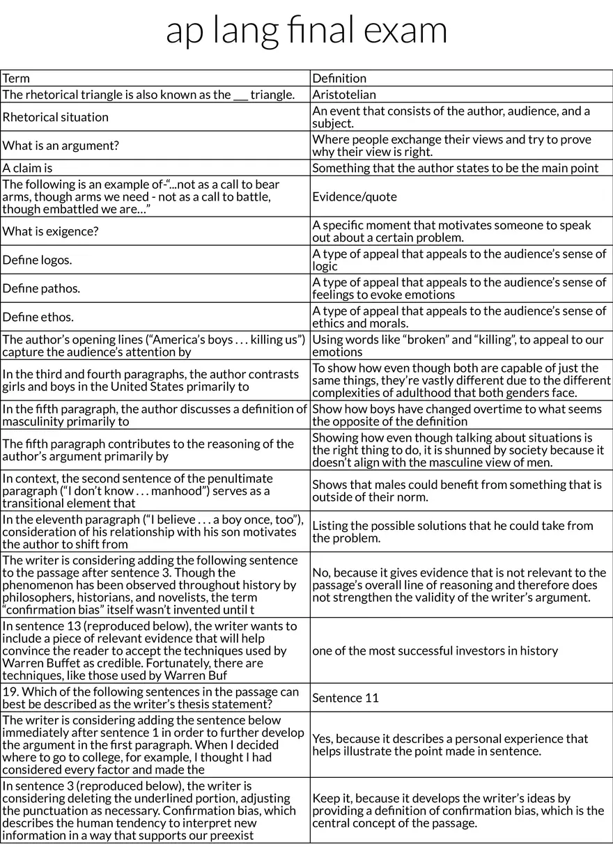 Rhetorical Analysis and Argumentation - Page 1