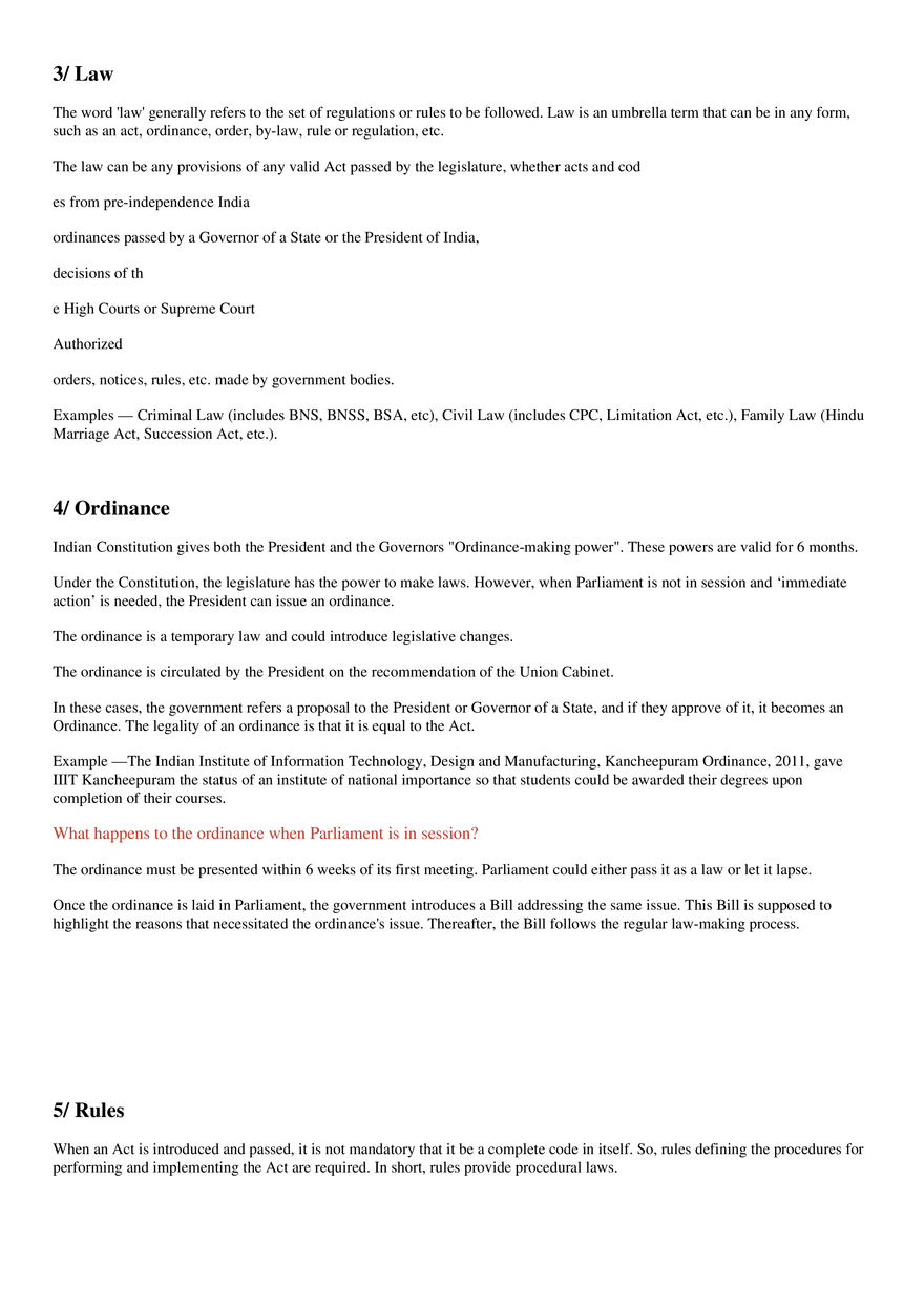 What are Bills, Acts, Laws, Ordinances, Rules - Page 4