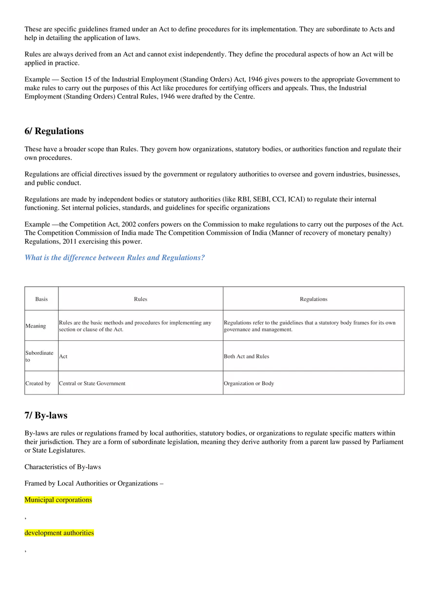 What are Bills, Acts, Laws, Ordinances, Rules - Page 5