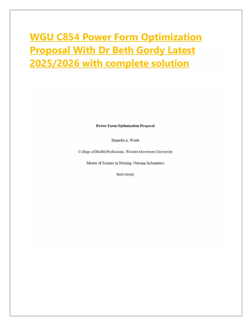 Power Form Optimization Proposal - Page 1