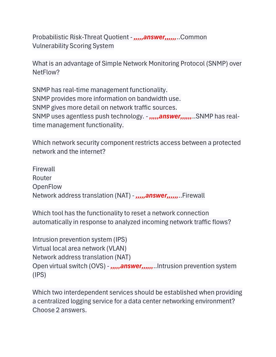 WGU D415 Objective Assessment 89 Questions and Answers - Page 14