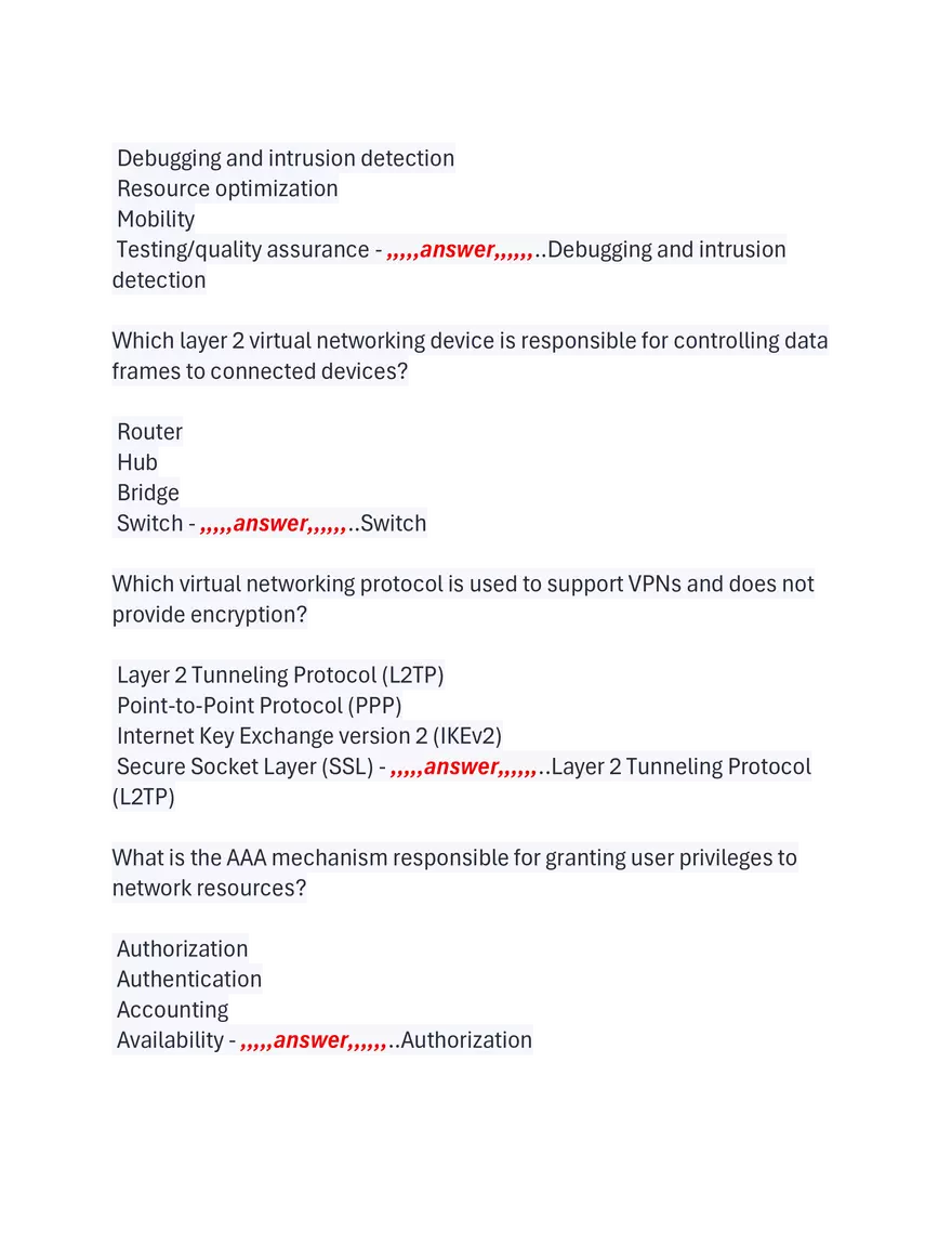 WGU D415 Objective Assessment 89 Questions and Answers - Page 24