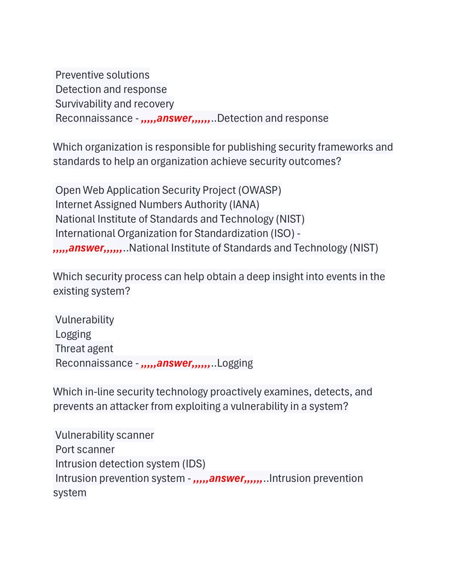 WGU D415 Objective Assessment 89 Questions and Answers - Page 40