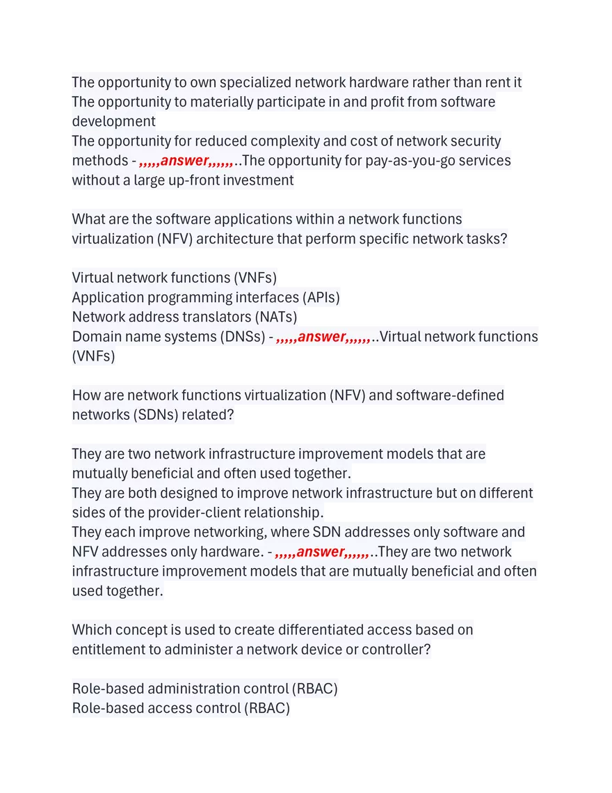 WGU D415 Objective Assessment 89 Questions and Answers - Page 4