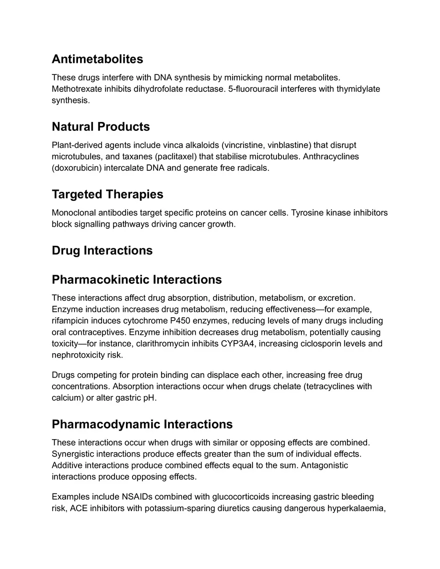 Pharmacology Study Notes - Concepts and Terminology - Page 3