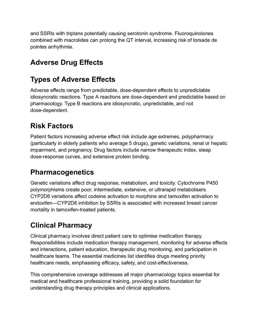 Pharmacology Study Notes - Concepts and Terminology - Page 4
