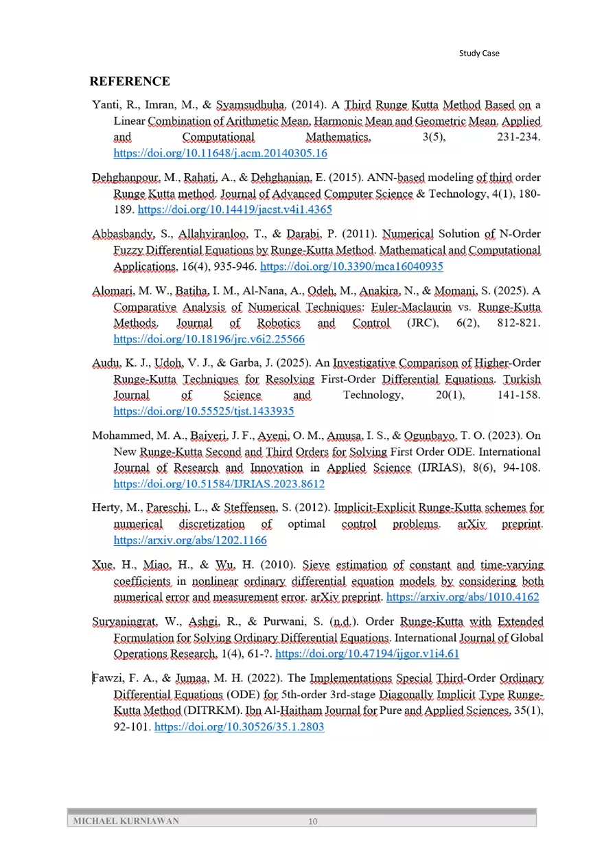 Numerical Approach Using the Third-Order Runge-Kutta Method - Page 10