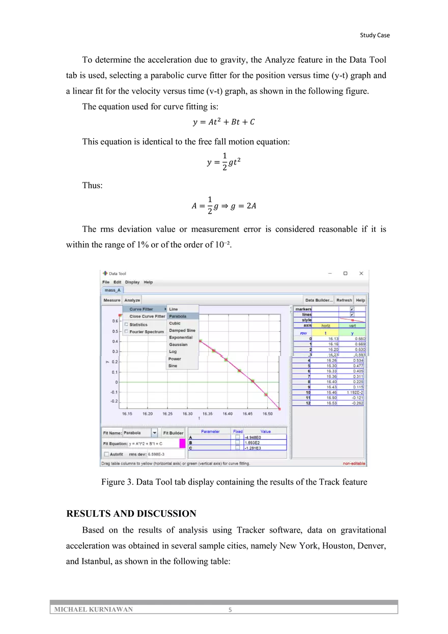 Implementation of Video-Based Laboratory Using Tracker Software - Page 5