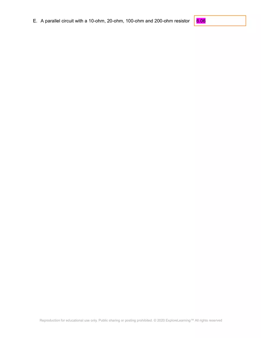 Gizmos Answer Key: Circuits - Page 6