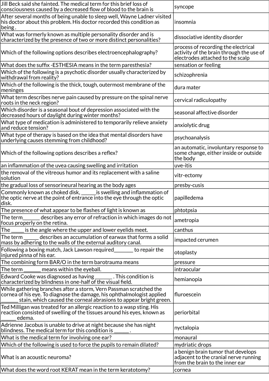 Key Medical Terms and Definitions Final - Page 10