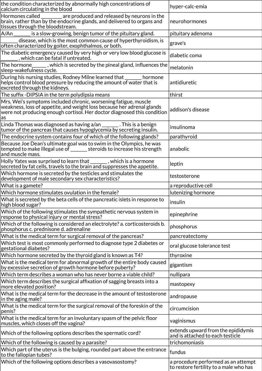 Key Medical Terms and Definitions Final - Page 12