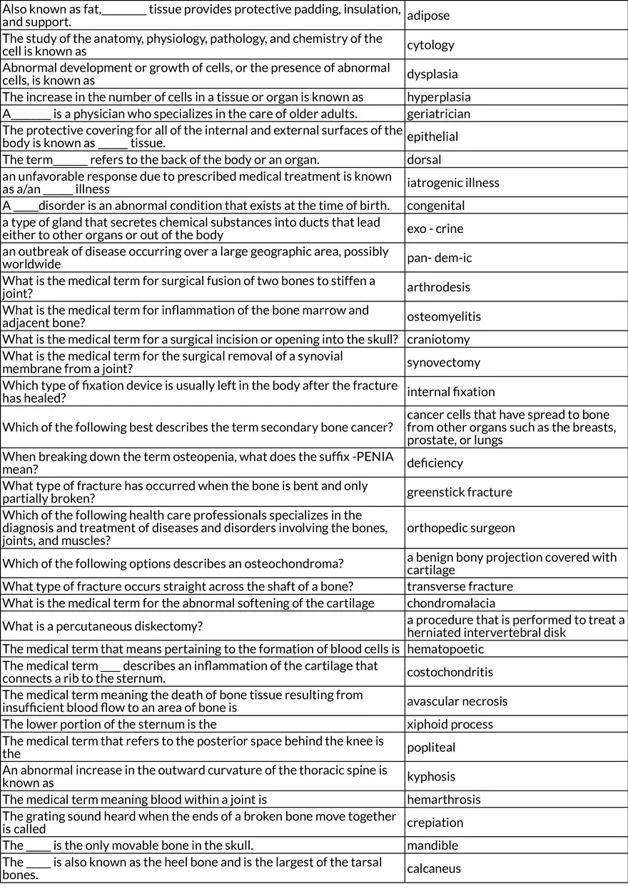 Key Medical Terms and Definitions Final - Page 2