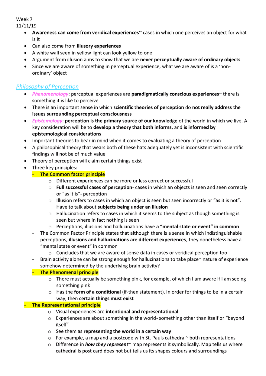 Week 7 - Perception The Problems of Philosophy - Page 2