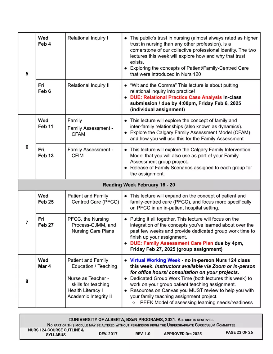 NURS 124 Wi26 Course Outline and Syllabus Approved - Page 16