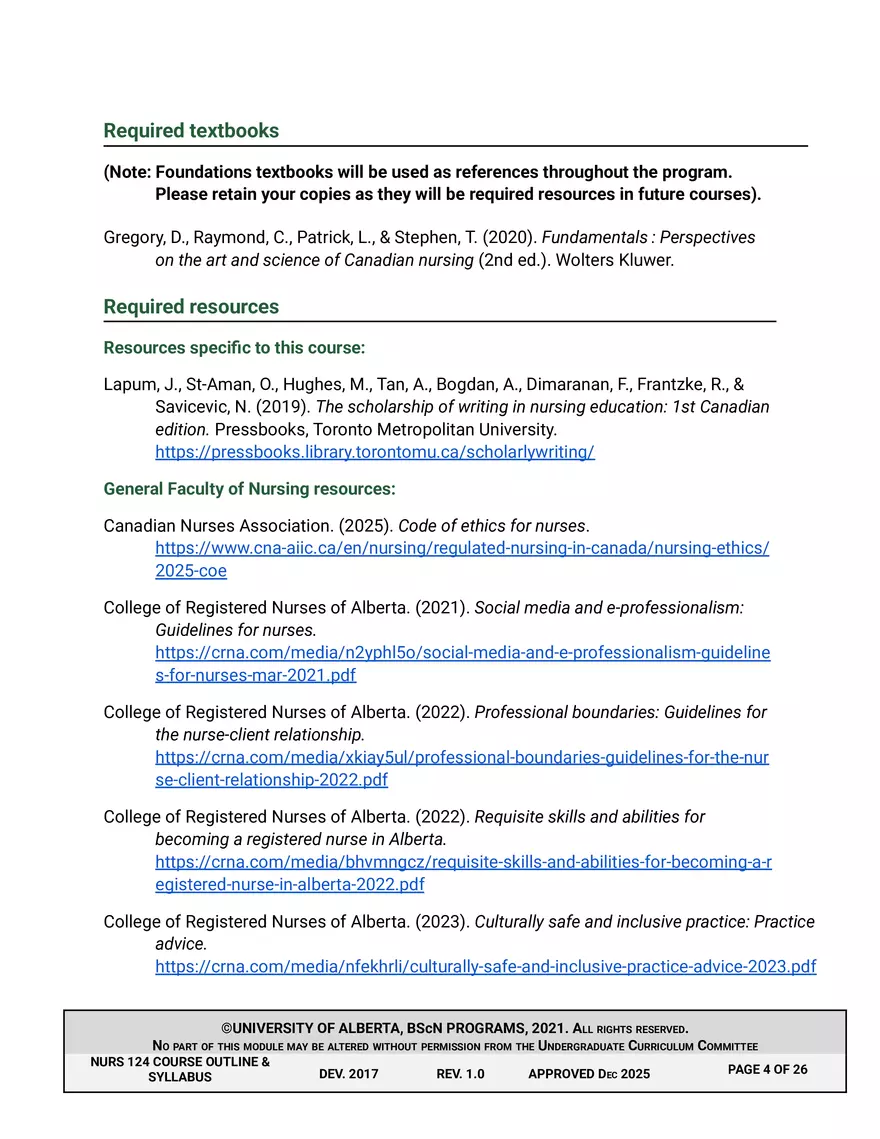 NURS 124 Wi26 Course Outline and Syllabus Approved - Page 20