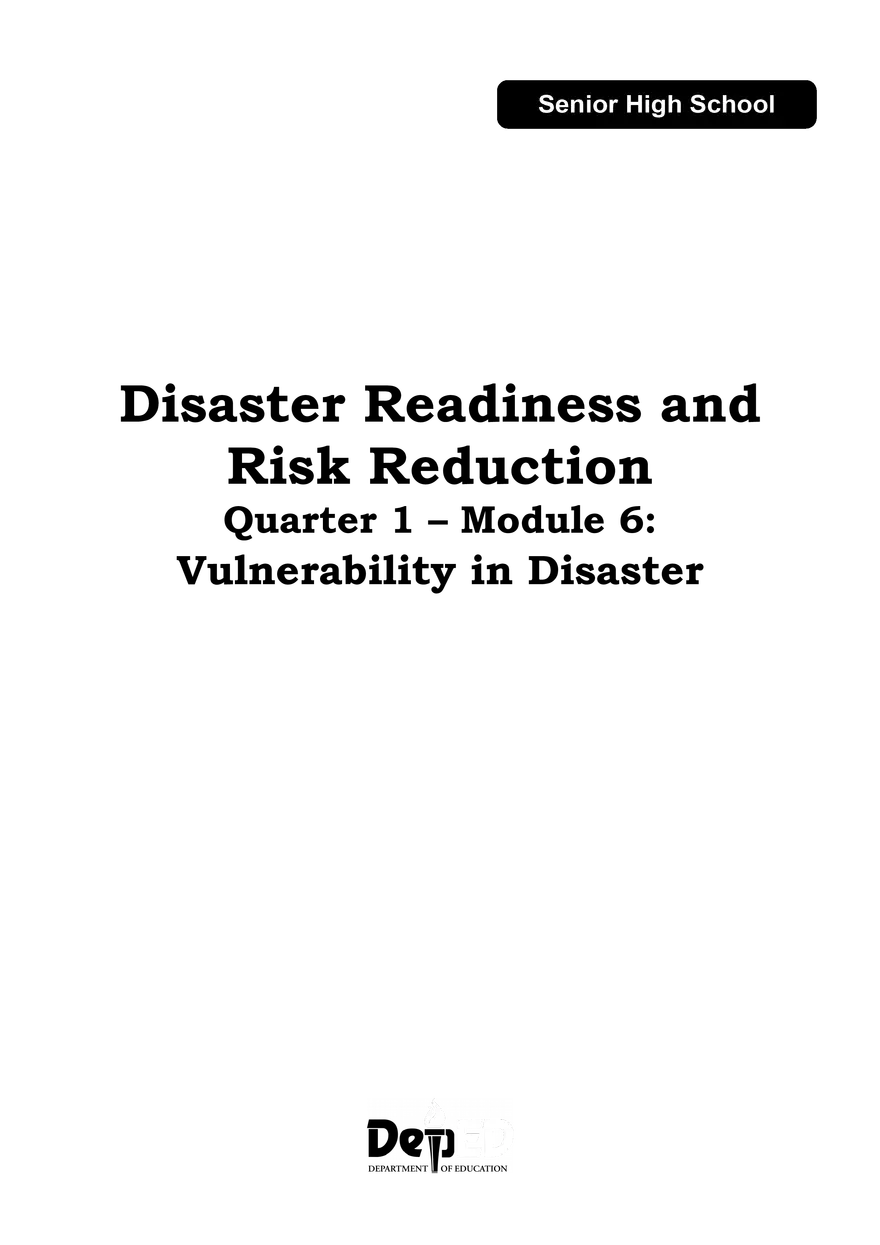 Disaster Readiness and Risk Reduction - Page 22