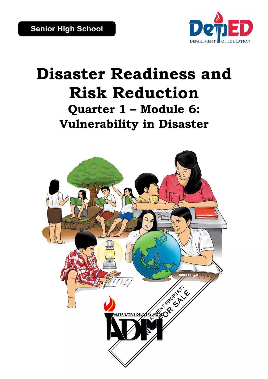 Disaster Readiness and Risk Reduction - Page 1