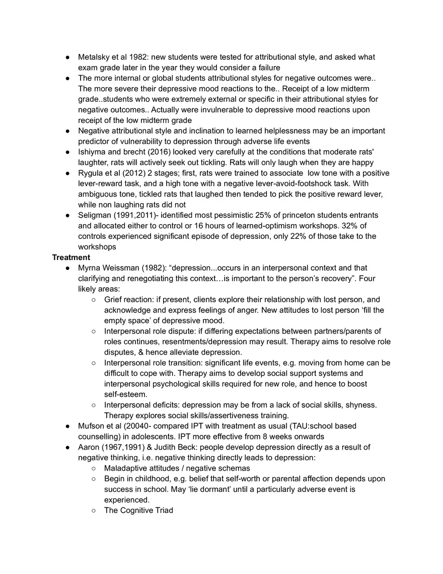 Abnormal Psychology- TB4 SPA Lecture 1 - Page 2