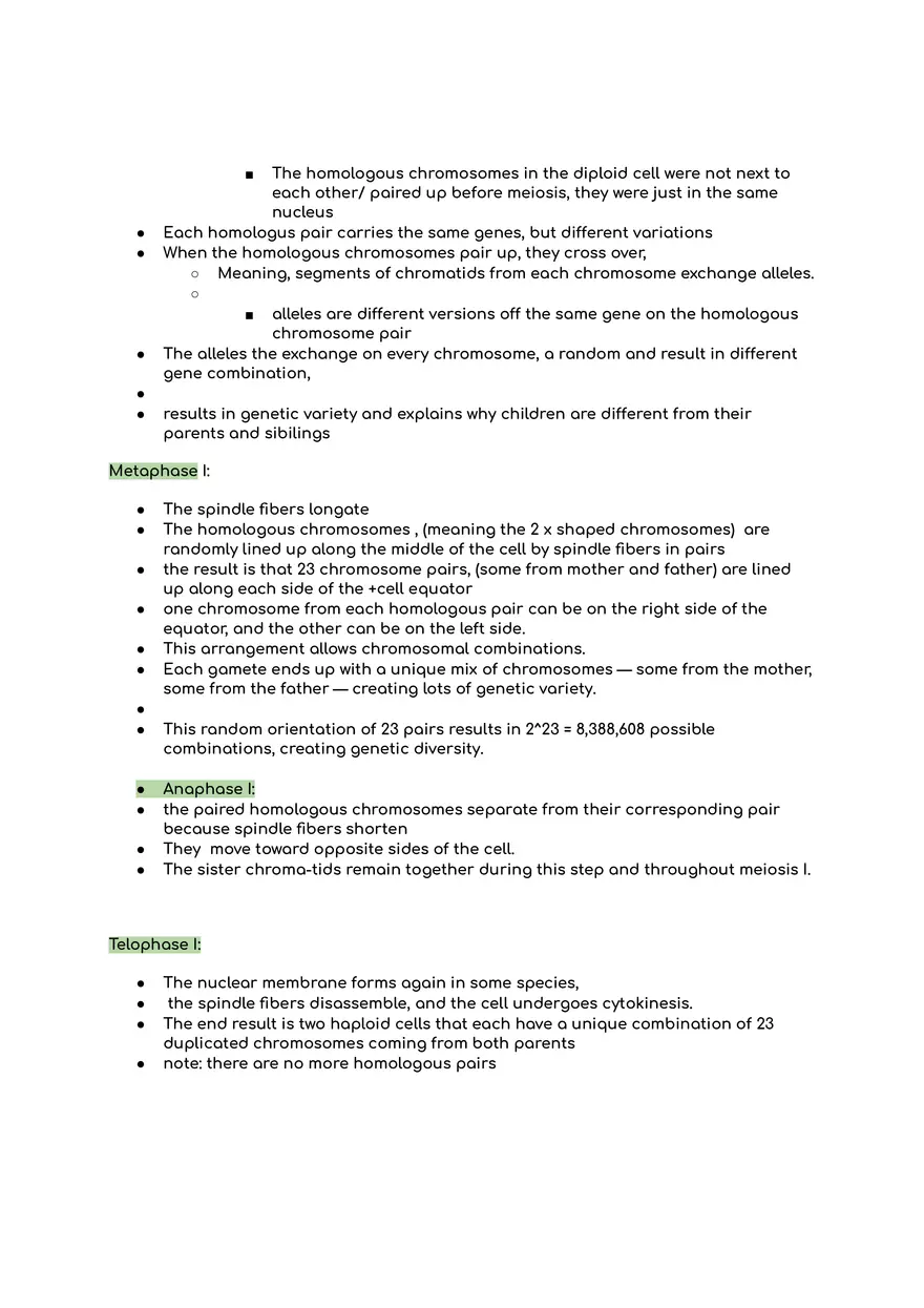 Bio Test Meiosis and Mutation - Page 18