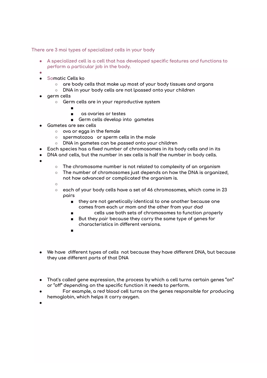 Bio Test Meiosis and Mutation - Page 1