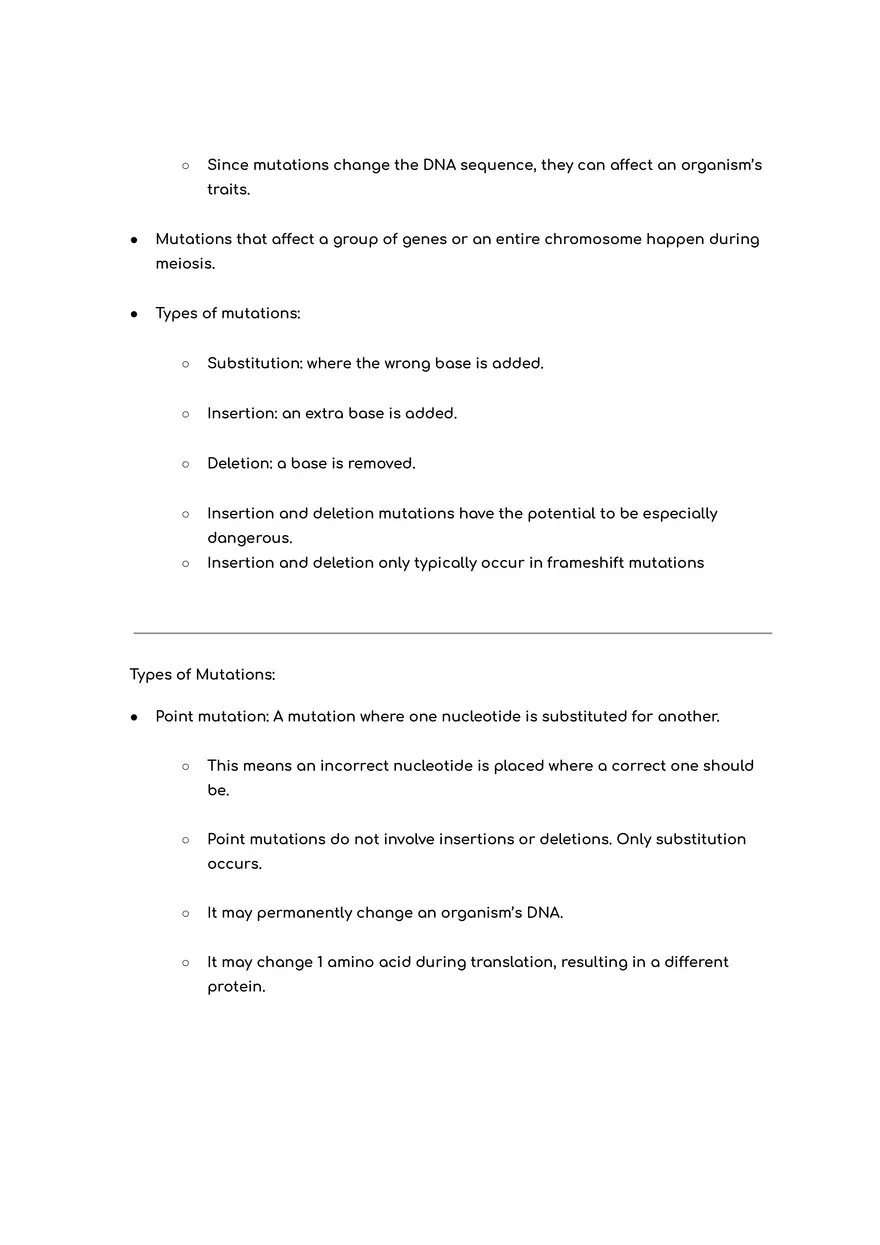 Bio Test Meiosis and Mutation - Page 3