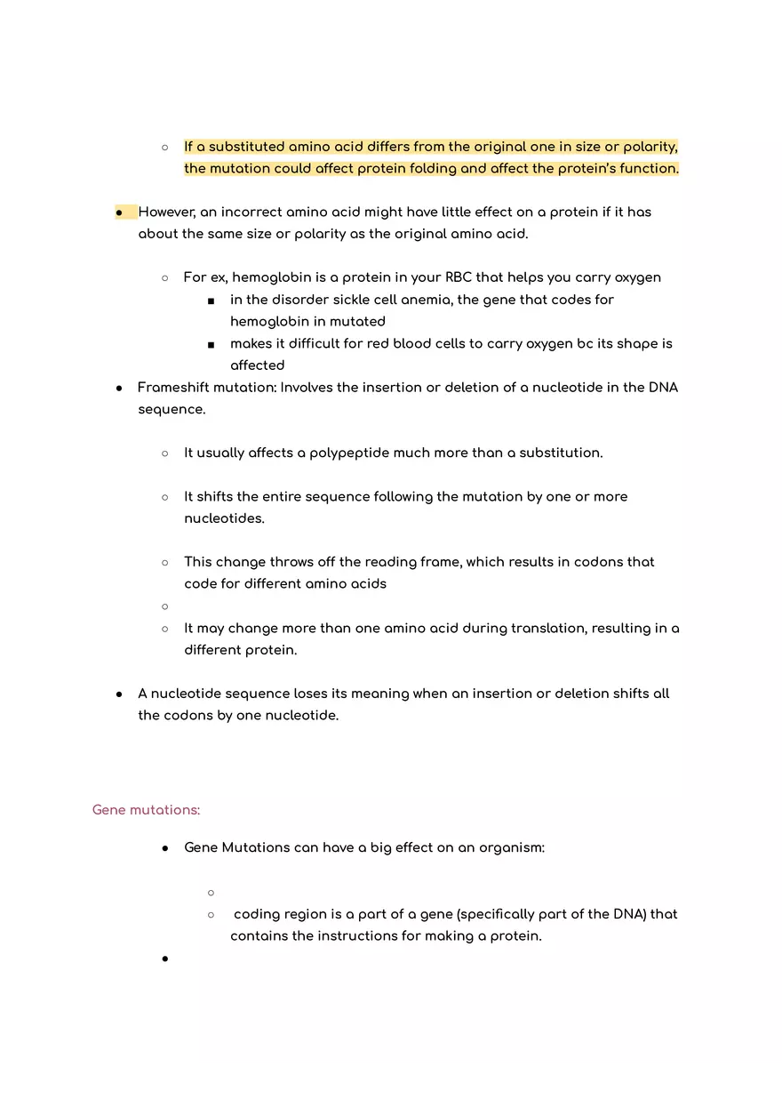 Bio Test Meiosis and Mutation - Page 4