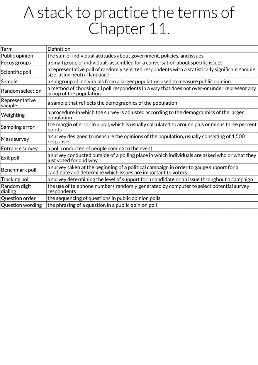 Public Opinion and Polling Methods - Page 1