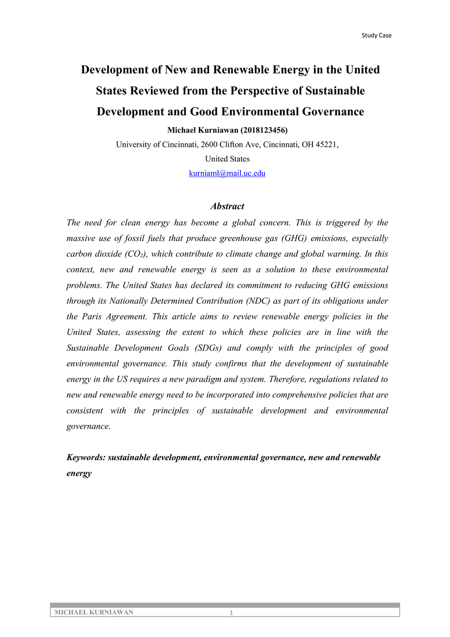 Development of New and Renewable Energy - Page 1
