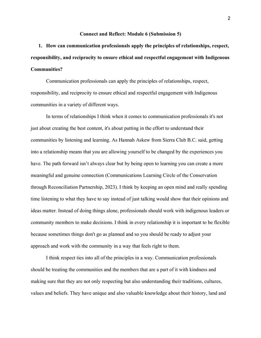 Connect and Reflect: Module 6 (Submission 5) - Page 2