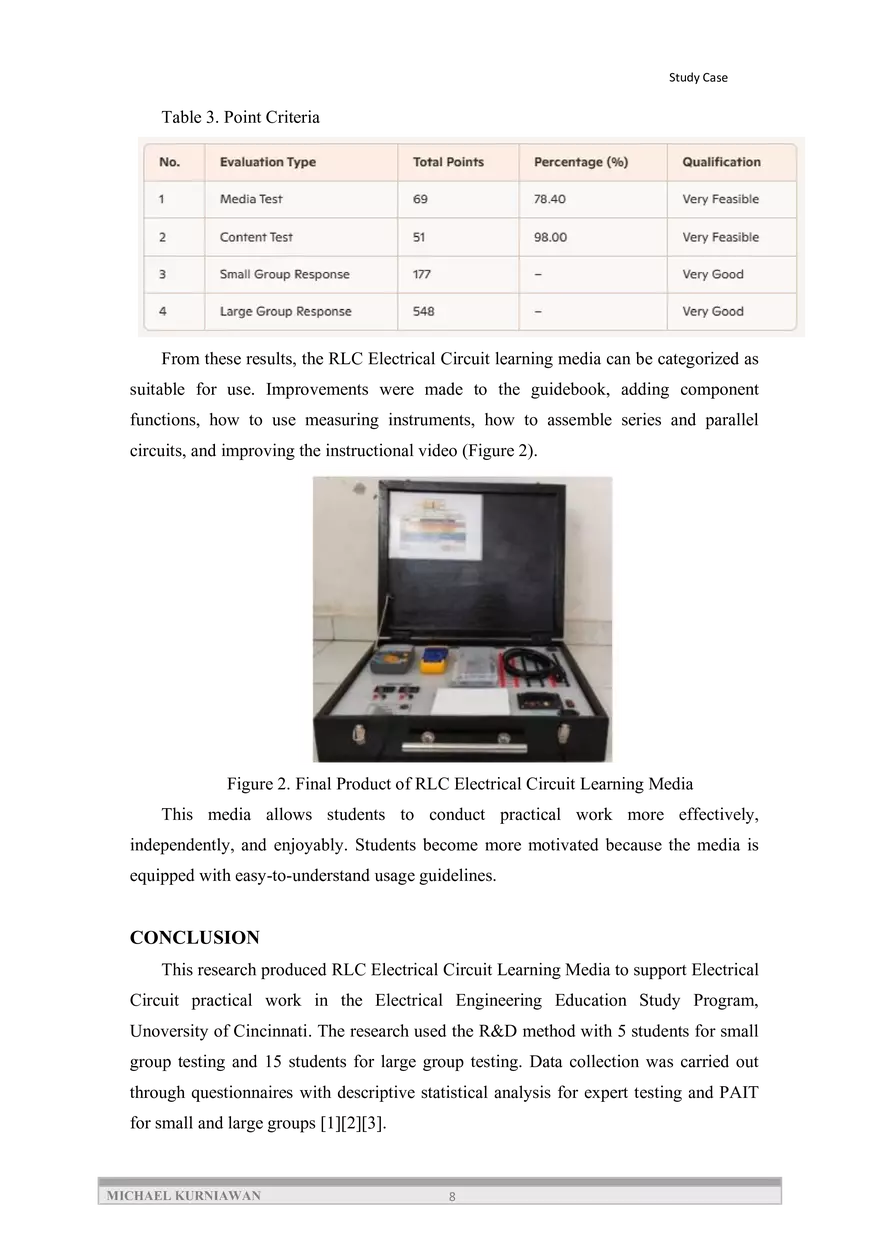 Development and Validation of RLC Electrical Circuit - Page 8